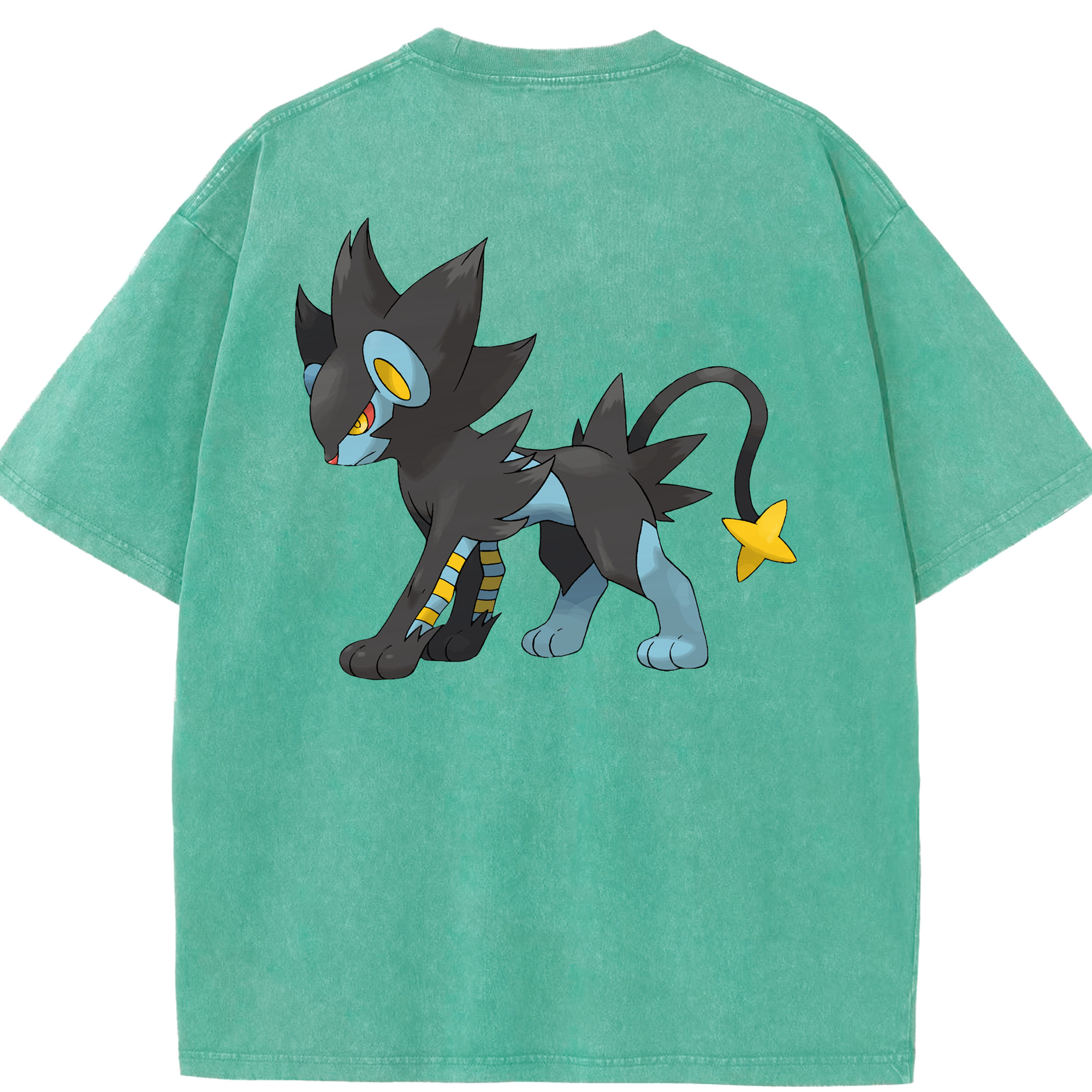 （画像用） ポケットモンスター Pokémon 綿100% ヴィンテージ風 半袖Tシャツ（背面プリント）